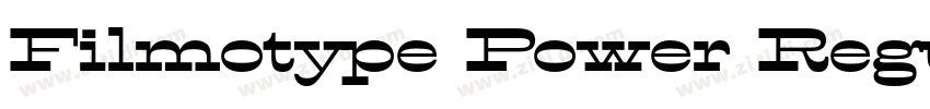 Filmotype Power Regu字体转换